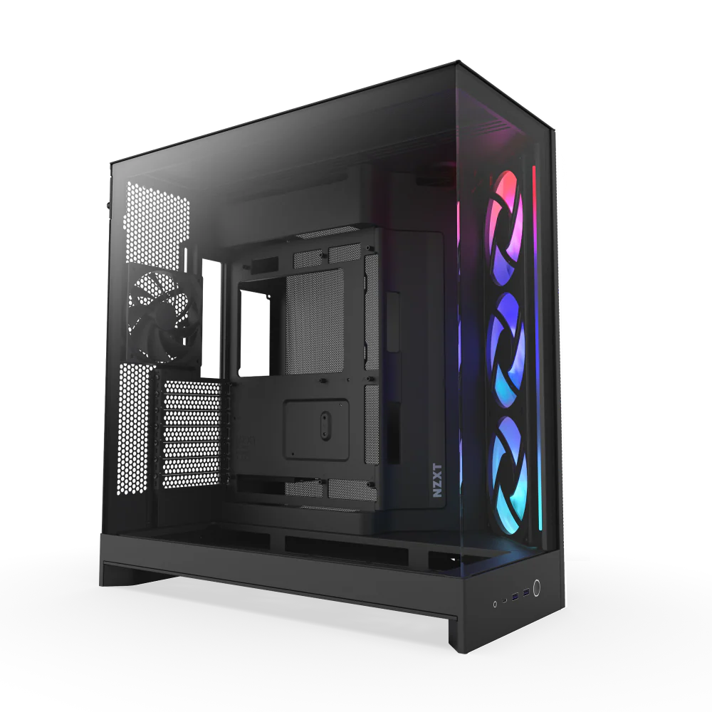 Casing NZXT H9 Flow RGB (2025) Black RGB Fans Mid Tower Case