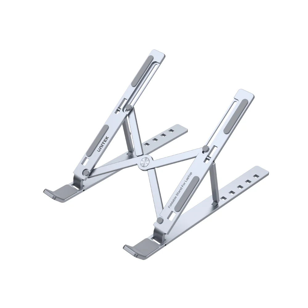 Unitek OT155SL Adjustable Laptop Stand, Size:  240*164*4MM, Silver, with a Carry  Bag