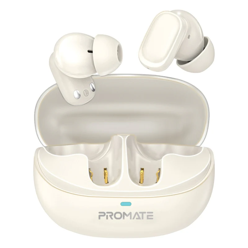 Promate High-Definition TWS Earbuds with Intellitouch(Lush-Pro WHITE)