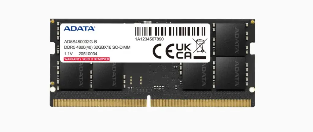 Memory Laptop ADATA DDR5 16GB 4800 SO-DIMM Memory Module