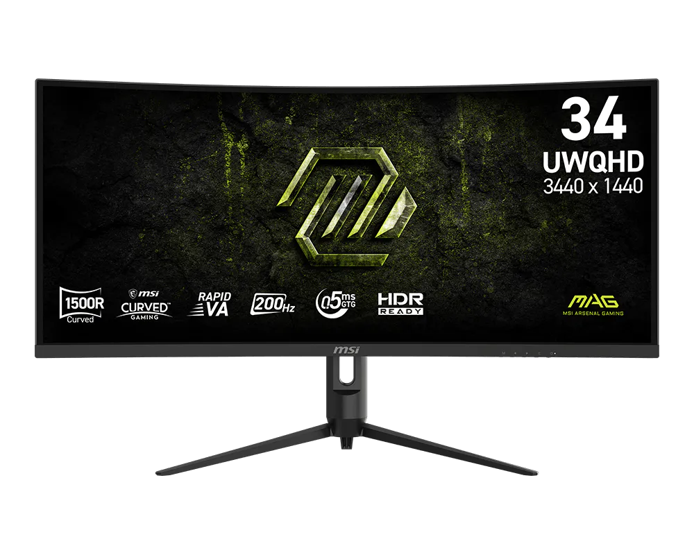 Monitor GAMING Curve LED MSI 34" UWQHD, 200Hz (MAG 342CQRF E20)