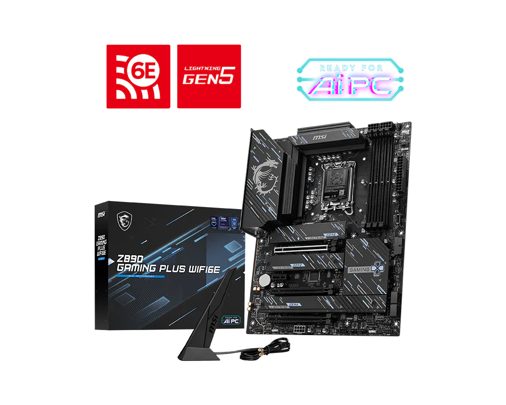 Motherboard Intel MSI DDR5 Z890 GAMING PLUS WIFI6E (MB-MSI-Z890-GAMING-PLUS-WIFI6E)