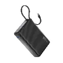 Promate 35W SuperSpeed Power Bank with Built-in USB-C Cable & TFT Screen Black(TITAN-35W-BLK)