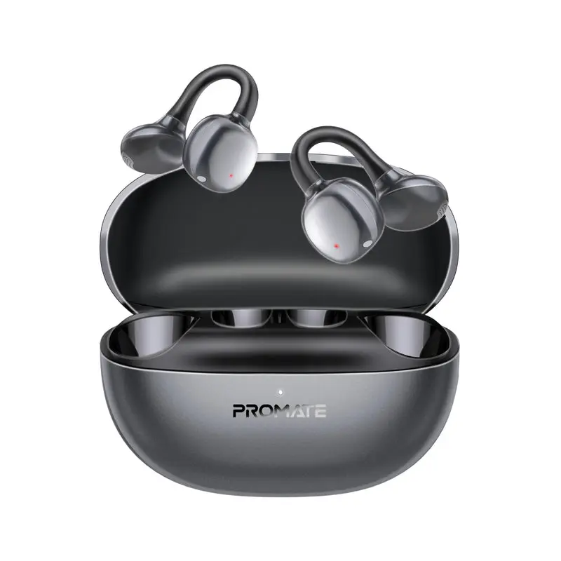 Promate AudioFit™ Open Ear True Wireless Stereo Earbuds with IntelliTouch Black (AIRCLIP-PRO-BLACK)
