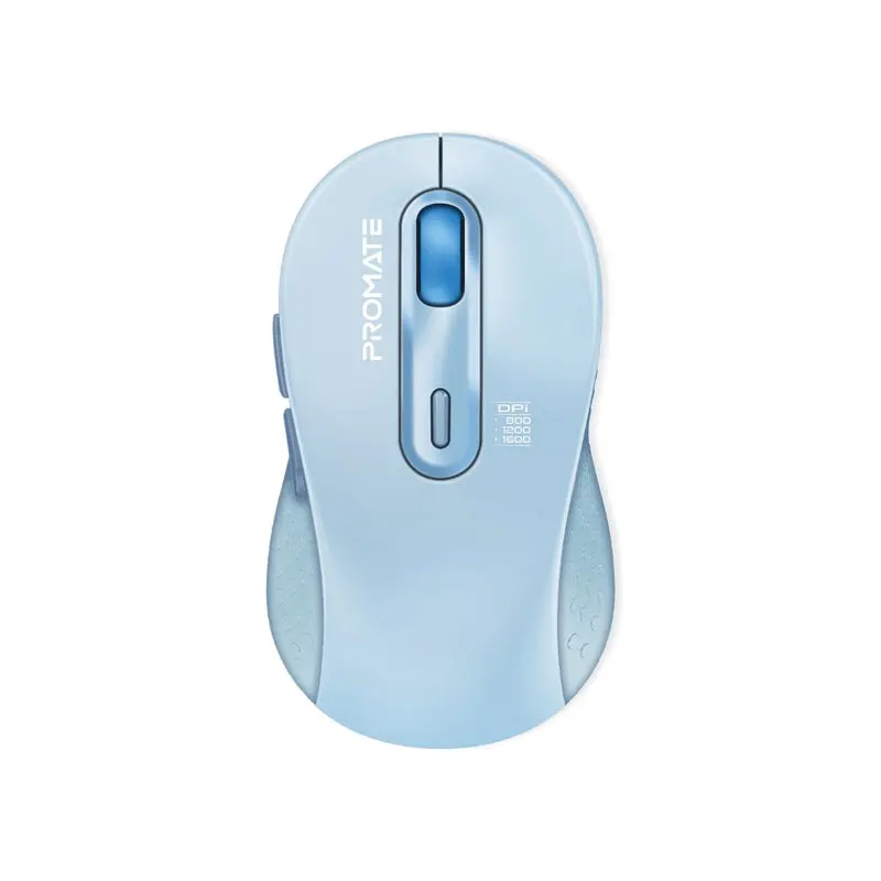 Promate Dual Mode Rechargeable Wireless Mouse with BT & RF Connectivity KEN.BLUE