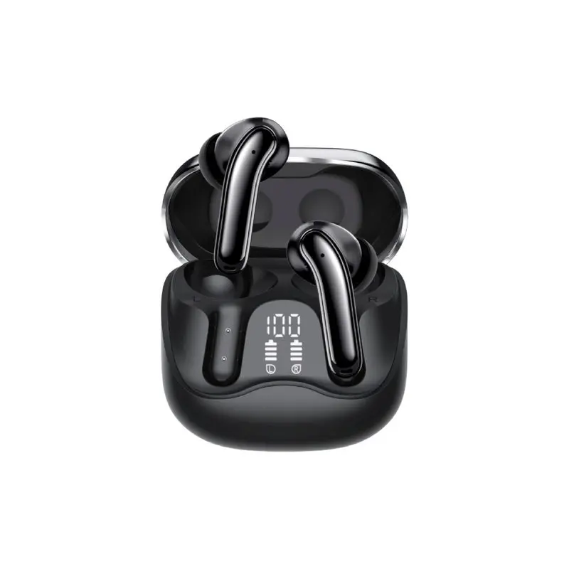 Promate Hybrid ANC True Wireless Earbuds with 6-Mic ENC, Bluetooth 6.0 (SERIX-BLACK)