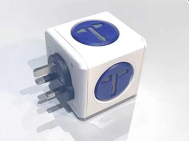 Allocacoc PowerCube Original USB SURGE UK Blue (7220BL/UKOUPC)