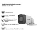 HIK Camera Fixed Hd Bullet 1080P 20Mts IR (DS-2CE16H0T-ITF) 5MP