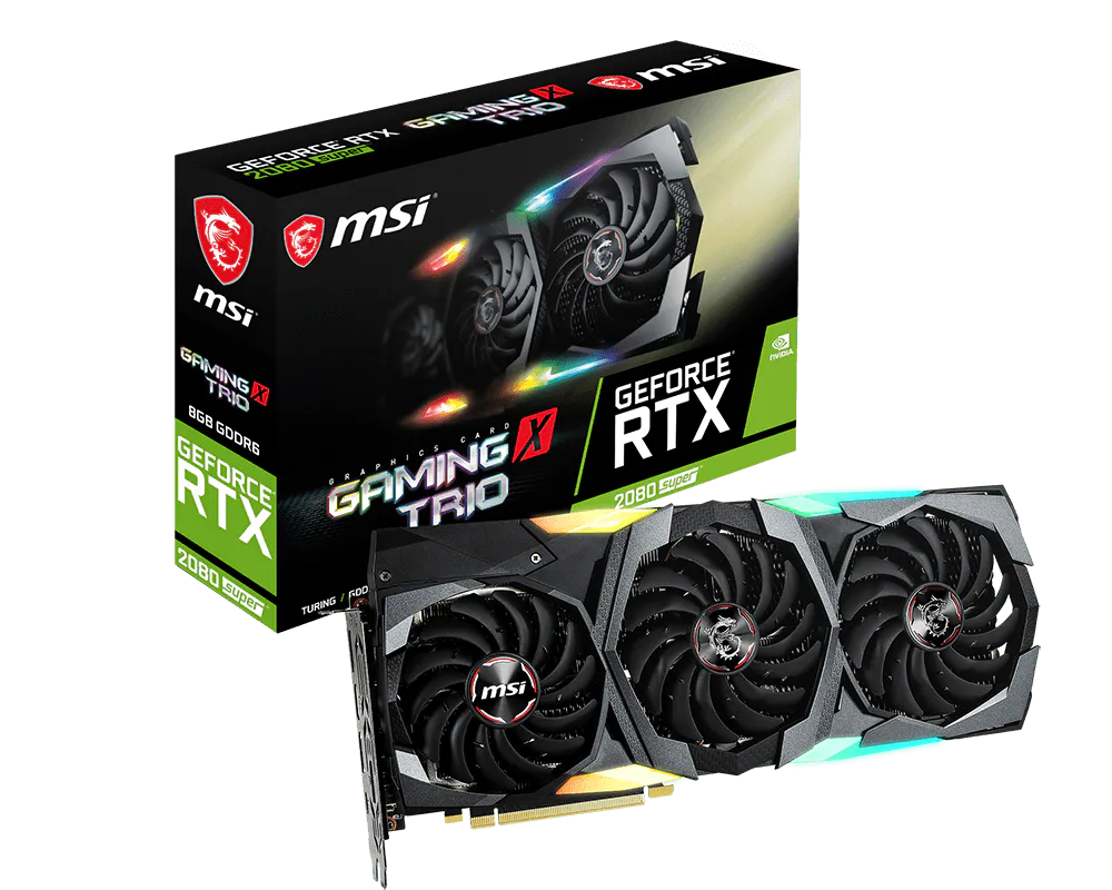 Graphics Nvidia MSI RTX2080 Super Gaming X Trio DDR6-8GB