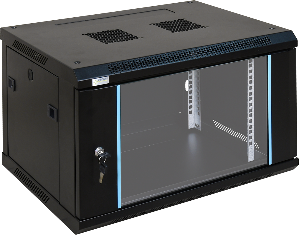 Network Cabinet 6U 600X450 (with fan and PDU 6 outlets)