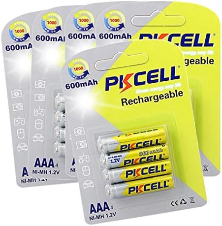 PKCELL NI-MH RTU Rechargeable Battery AAA 600mAh, 4pc/card