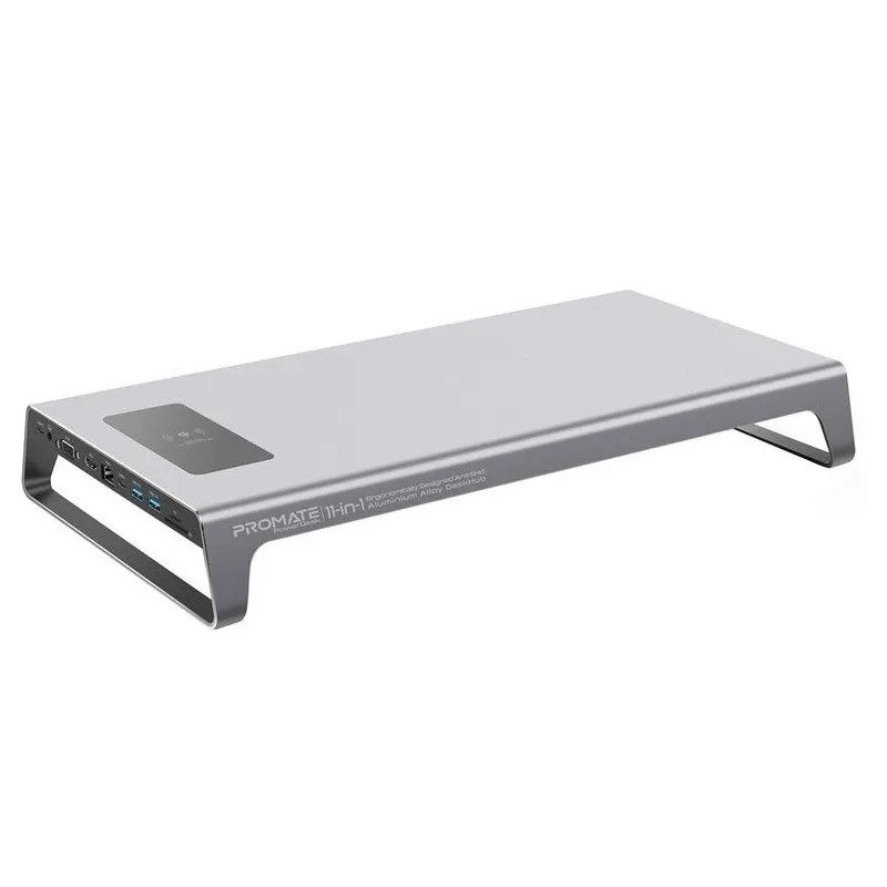Promate Powerdesk (USB-C, USB3.0, Wireless Charger, VGA, HDMI, Ethernet, SD/TF Card)