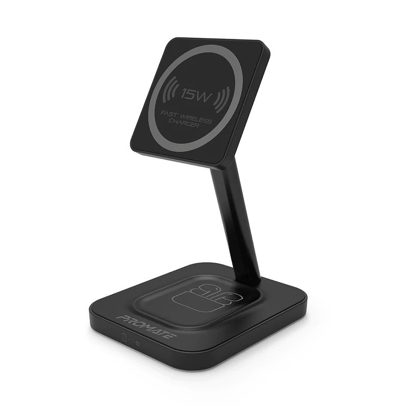 Promate 15W High Speed Magnetic Wireless Charger AURABASE-15W.BLACK