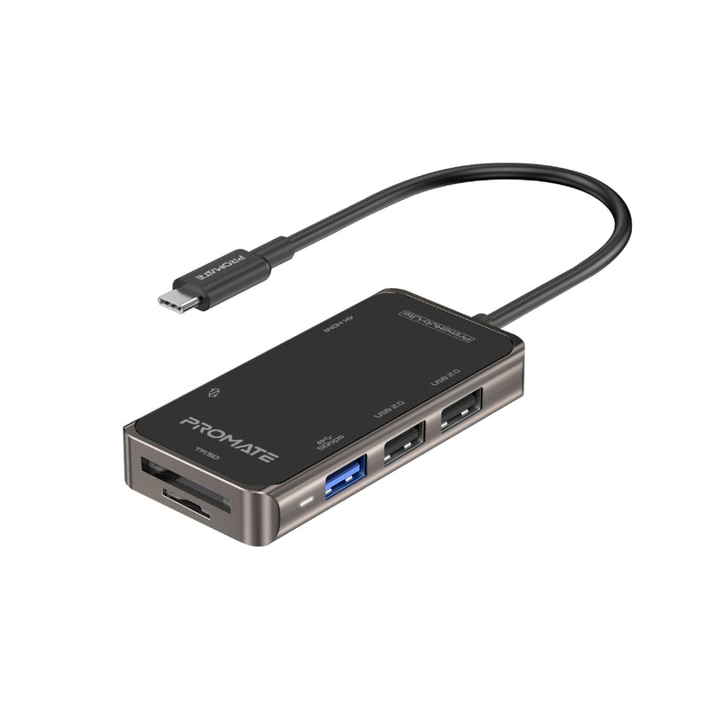 Promate Ultra-Fast Compact Multi-Port USB-C Hub PRIMEHUB-LITE