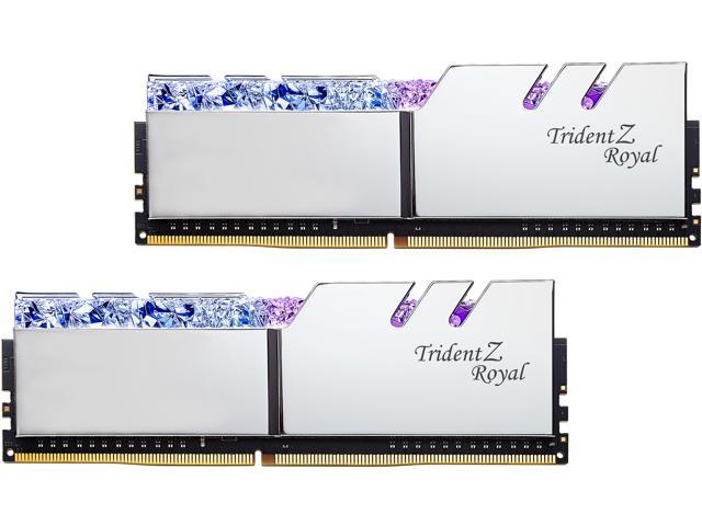 Memory PC G-SKILL TRIDENT Z ROYAL RGB DDR4 64GB PC4000 SILVER (2 x 32GB)(F4-4000C18D-64GTRS)