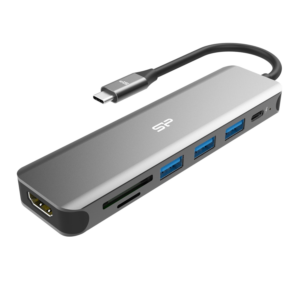 Silicon Power Docking Station SU20 (USB-C, USB3.2, HDMI, SD & MicroSD)