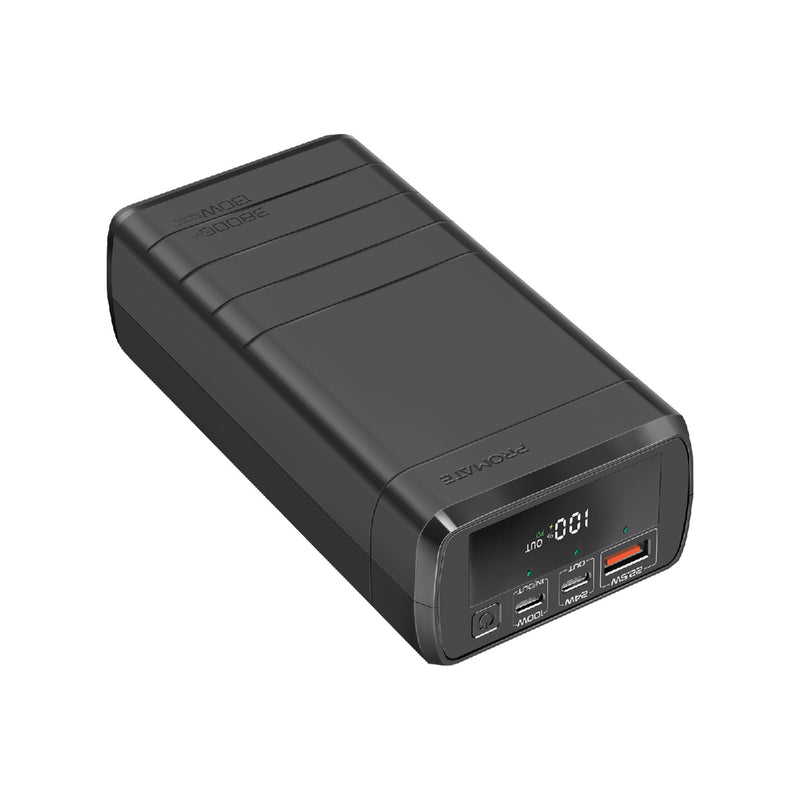 Promate 38000mAh/130W Quick Charging Power Bank (PowerMine-130W)