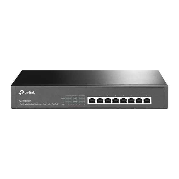TP-Link SG1008MP(UN) Switch 8-Port Gigabit Desktop/Rackmount Switch with 8-Port PoE+