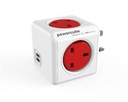 Allocacoc PowerCube Original USB SURGE UK; RED (7220RD/UKOUPC)