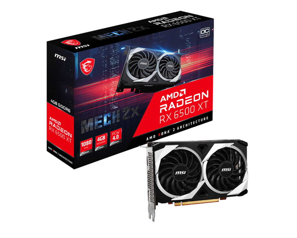 Graphics MSI Radeon RX 6500 XT MECH 2X 4G OC