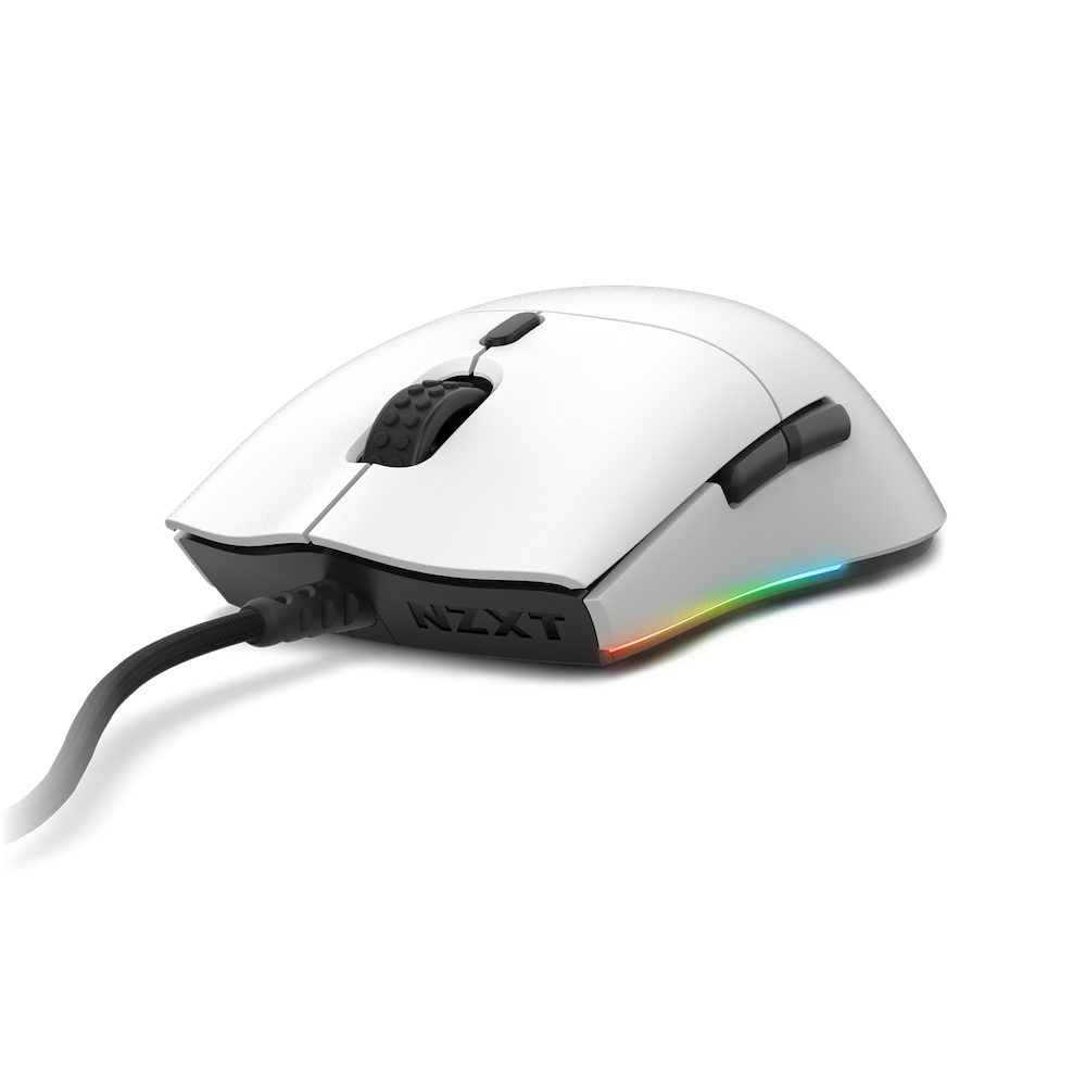 Mouse NZXT Lift Ambidextrous Optical White Gaming Mouse