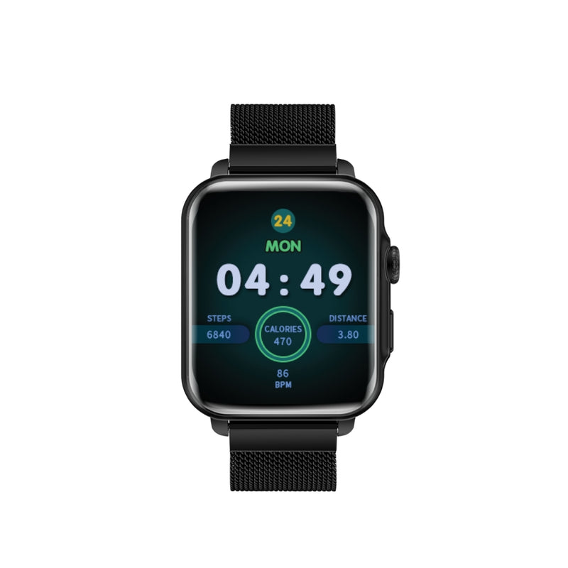 Promate SuperFit™ Smartwatch With Handsfree Support PROWATCH-B18.BLACK