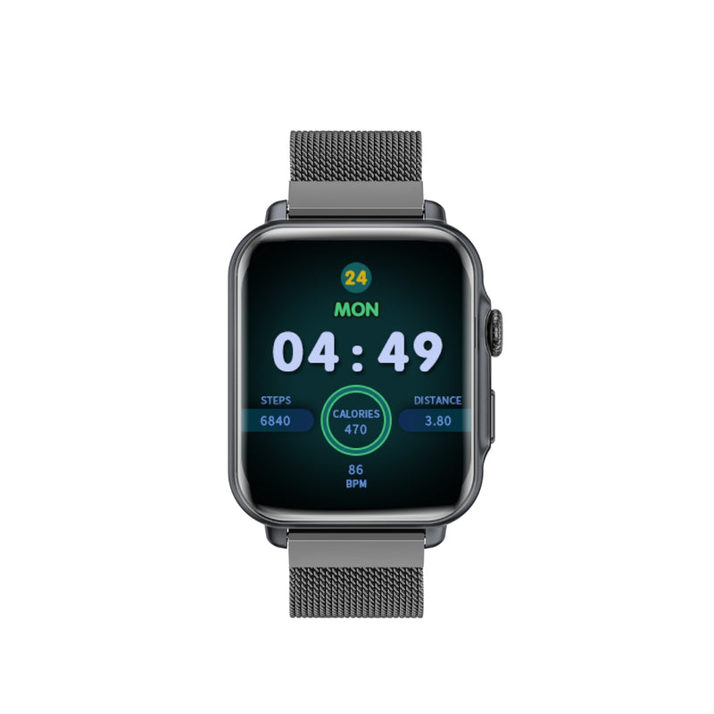 Promate SuperFit™ Smartwatch With Handsfree Support PROWATCH-B18.GRAPHITE