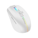 Promate 2.4GHz Wireless Ergonomic Optical Mouse with LED Rainbow Lights Kitt.White