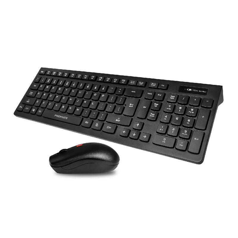 Promate Sleek Profile Full Size Wireless Keyboard & Mouse (PROCOMBO-12.EN)
