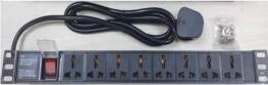 PDU 8 ports with switch type UK standard plug