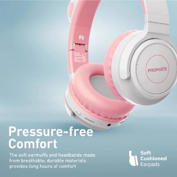 Promate Panda.BGM KidSafe Kawaii Style Wireless Kids Headset