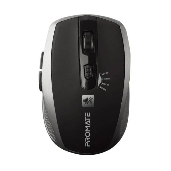 Promate Breeze.Silver Silent Switch Streamlined Wireless Mouse
