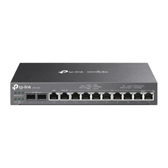 TP-Link Omada 3-in-1 Gigabit VPN Router with PoE+ Ports and Controlled ER7212PC