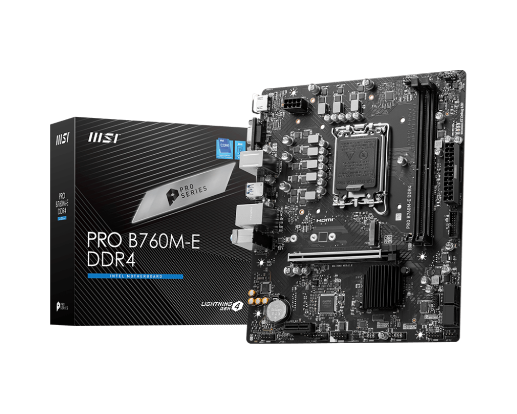 Motherboard Intel 1700/DDR5 MSI PRO B760M-E DDR5