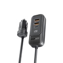 Promate 120W RapidCharge™ Car Charger with Multi-Port Backseat Charging Hub GEARHUB-120W