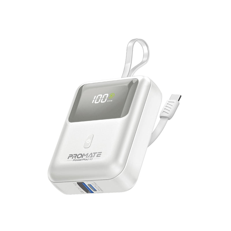 Promate Mobile Charger POWERPOD-10.WHITE 