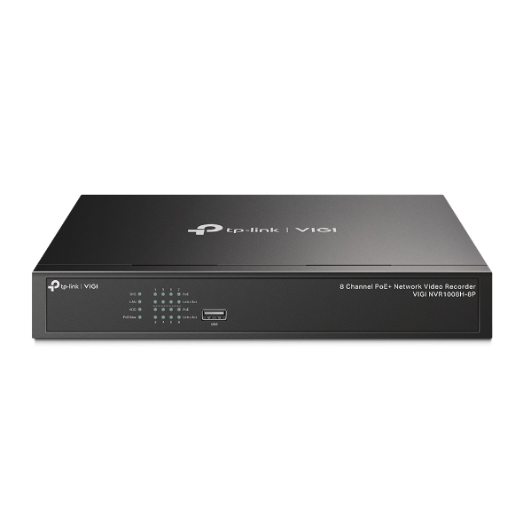 TP-Link 8 Channel PoE Network Video Recorder VIGI NVR1008H-8P(UN)