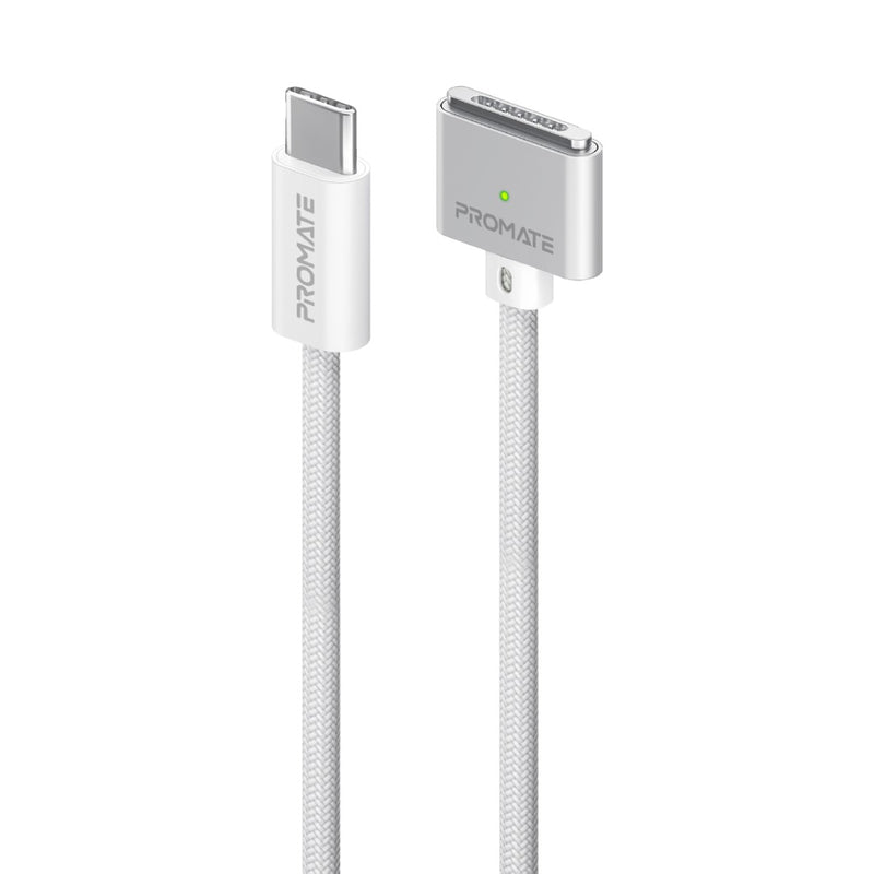 Promate High Tensile Strength 140W USB-C to MagSafe 3 Charging Cable for MacBook (MAGCORD-140PD)