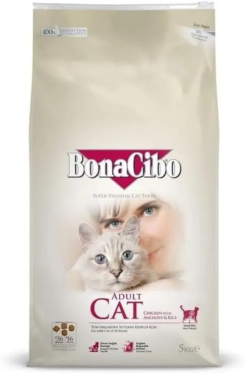 Bonacibo Adult Cat Food Chicken & Rice with Anchovies 5kg