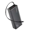 Promate 20000mAh Power Bank with Retractable USB-C Cable BLACK (LUCID-45W-BLACK)