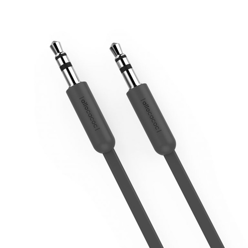 [AL-AUX-10635GY/AUXC15] Allocacoc AUX Cable Flat 1.5Mts Grey (10635GY/AUXC15)