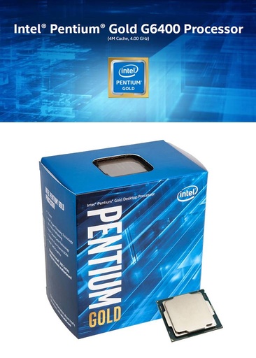 [CPU1200  PG-G6400 (box)] CPU Intel 1200 Pentium Gold G6400 4.0ghz (box)