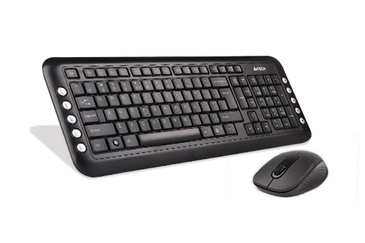 [KBC-A4-7200N] Keyboard Combo A4Tech GL-100 + Mouse G3-630N (Wireless)  7200N French Layout