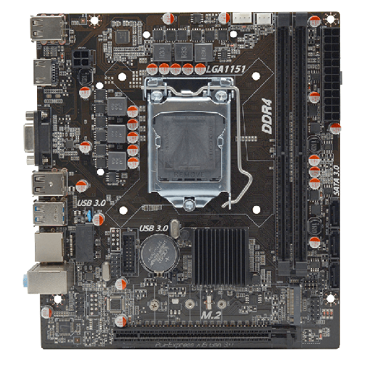[MB1151-AF-IH310C-MA6] Motherboard Intel1151/DDR4 Afox (IH310C-MA6)