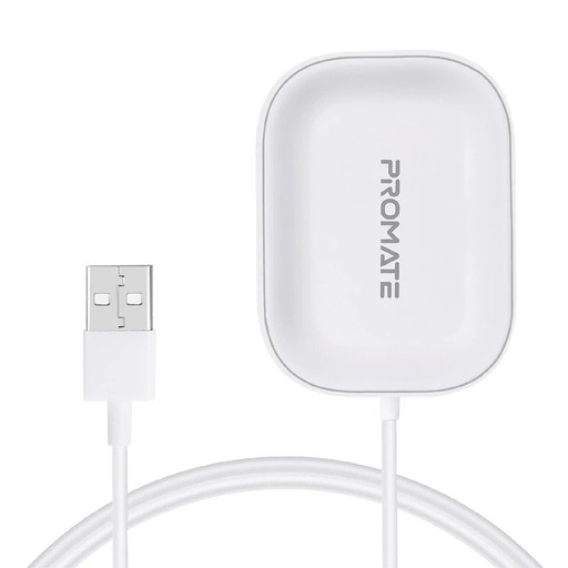 [PRO-AP-CH-AURAPOD-1.WHITE] Promate Wireless Charger for Apple AirPods (AURAPOD-1.WHITE)