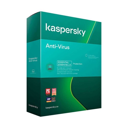 [SOF-KAS-AV-4] Kaspersky Anti-Virus 4 User (1 Yr License)