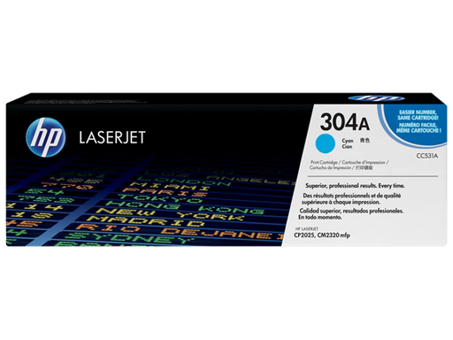 [TO-HP-CC531A(304A)] Toner Original HP CC531A (304A) Cyan