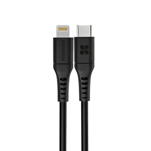 [PRO-CH-POWERLINK-200.BLACK] Promate 20W Power Delivery Fast Charging Lightning Cable POWERLINK-200.BLACK