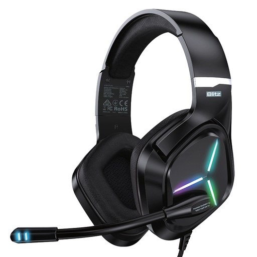 [VER-HS-BLITZ.BLACK] Vertux 7.1 Surround Sound Gaming Headphone BLITZ.BLACK