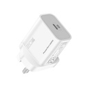Promate Wall Socket Charger Black POWERPORT‐20PD.UK‐WT